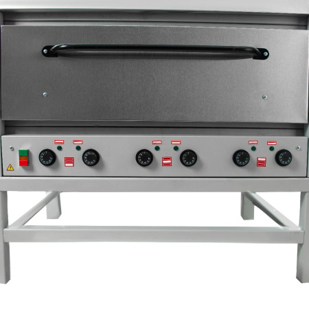 Хлебопекарная ярусная печь ХПЭ-500 (нерж.) в обрешетке